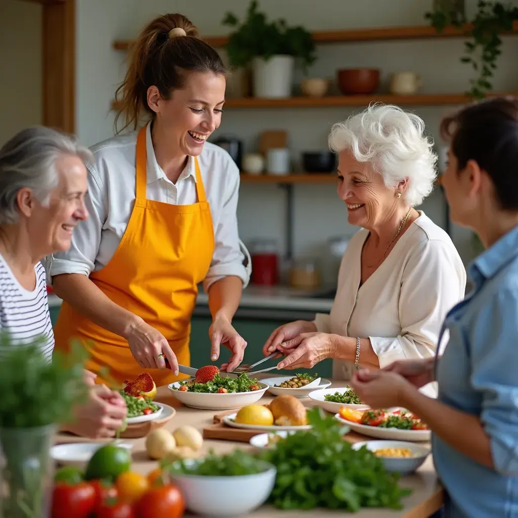Szívbarát ételek és italok egy asztalon